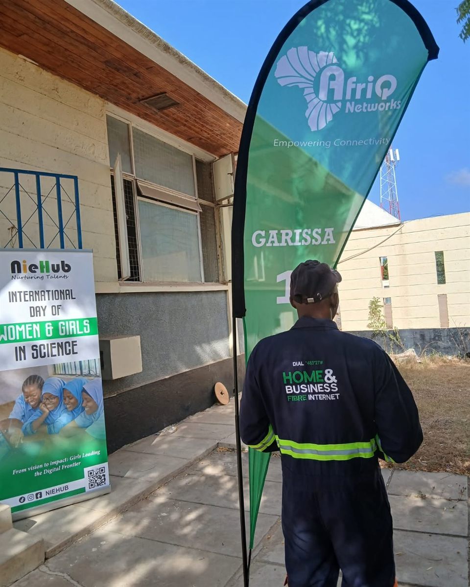 AfriQ technician at the Women and Girls in Science day, Garissa